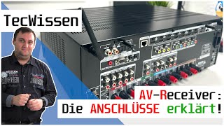 AVReceiver Die Anschlüsse im Detail erklärt  Für Einsteiger  TecWissen  deutsch [upl. by Lotson]