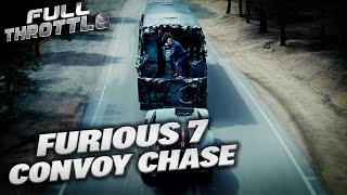 Furious 7 2015 Full Convoy Chase Sequence  Full Throttle [upl. by Vrablik814]