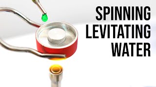 The Leidenfrost Ring Makes Levitating Water Spin [upl. by Zebulen]