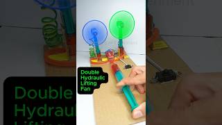 Double Hydraulic Lift • Dc Motor Fan  dcmotor tech youtubeshorts motor fan dcmotorproject [upl. by Ajnat]