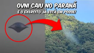 CAIU UM OVNI EM MORRETES NO PARANÁ O exército isolou a área e a ÁREA 51 está de olho no Brasil [upl. by Aryk43]