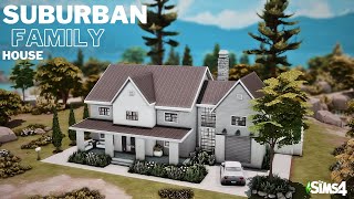 Suburban Family House in Copperdale  NoCC  Stop Motion Build  The Sims 4 [upl. by Eimiaj]