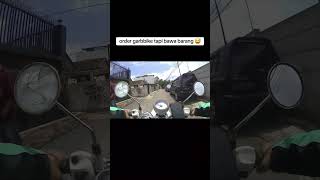 grabbike bawa orang ❌️ grabbike bawa buket uang 🤑😂 automobile motovlog gojek fyp viral [upl. by Namas]