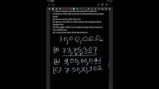 Class 6 Exercise 11 a page 12 Ques 2 How to Place Commas as per Indian Number System [upl. by Sorel]