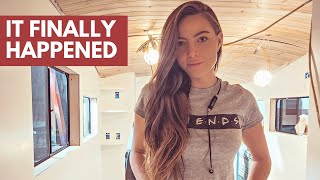 IT FINALLY HAPPENED  Off Grid Tiny House Gets Power story 23 [upl. by Attaynek]