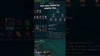 Super insane Lux outplay extremely hard to pull off Akali almost got me luxleagueoflegends [upl. by Kori]