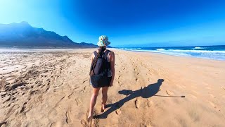 Paradise Beach in Fuerteventura Hiking and Walking in Cofete 🇮🇨 [upl. by Iorio377]