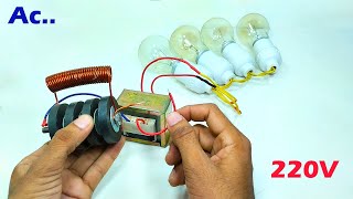 How To Make 220V Free Electricity 5000W Generator Using Parmanent Magnet With Copper coil [upl. by Bainbridge]