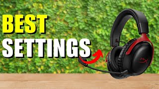 HyperX Cloud III Wireless best Settings [upl. by Roleat]