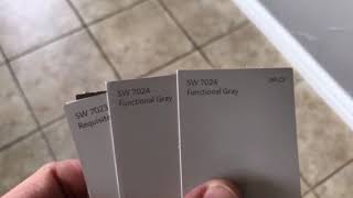 Functional Gray paint color SW 7024 by Sherwin Williams [upl. by Kozloski55]