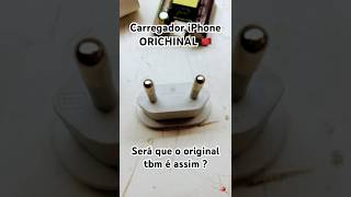 iPhone  Carregador falsificado é igual o original até no peso [upl. by Irrahs365]