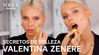 Valentina Zenere un look bronceado con cejas perfectas  Secretos de Belleza  VOGUE España [upl. by Consuelo505]