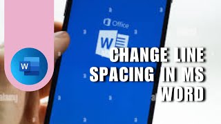 ✅ TIPS How To Change Line Spacing In MS Word On Mobile Phone  Adjust Space Between Lines in word [upl. by Octavius]