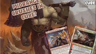 MIDRANGE CRUSHES IN CUBE  Vintage Cube  MTGO [upl. by Calvina584]