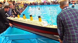 HUGE MONSTER RC SHIP  FULL DETAILED RC BOAT TITANIC  INTERMODELLBAU DORTMUND  MS TITANIC [upl. by Ahtnahc]