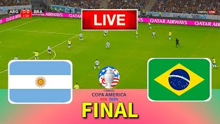 BRAZIL vs ARGENTINA  Final Copa America 2024  Full Match All Goals  Live Football Match [upl. by Oiramed]