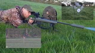 Rabbit shooting Arken zulus 223 Howa 1500 [upl. by Ellehcirt]