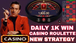 CASINO ROULETTE NEW STRATEGY DAILY 1K WIN ONLINE EARN GAME REAL MONEY GAME [upl. by Enomis610]