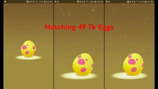 Hatching 2 Rare Pokémon from 7km Eggs Pokémon GO [upl. by Lennaj313]