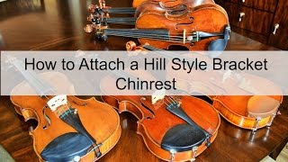 How to Attach a Hill Style Violin Chinrest [upl. by Hodgson]