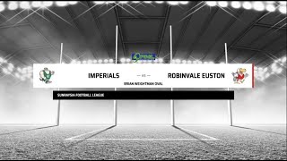 R3 Seniors Imperials v Robinvale Euston  Sunraysia Football and Netball League [upl. by Eniamahs]