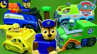 Paw Patrol Toys Rubble Rocky Lights and Sounds IONIX Jr Chases Cruiser Jungle Vehicle Toys [upl. by Ecirp]