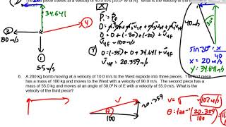 P3020S Topic 16 2D Collisions Part 4 [upl. by Noicnecsa]