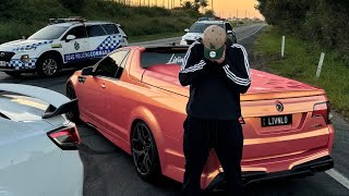 POLICE DEFECT MY 700HP HSV MALOO GTSR SHADY GYON amp DANIEL RUN DOWN THEIR CARS [upl. by Maggy776]