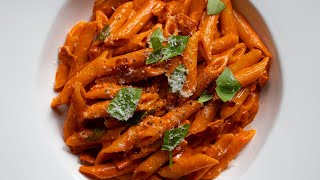 Penne Alla Vodka  Pasta with Vodka Sauce [upl. by Kienan731]