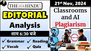 21 Nov 2024  The Hindu Newspaper  The Hindu Editorial Today  Classrooms in Crisis [upl. by Alboran]