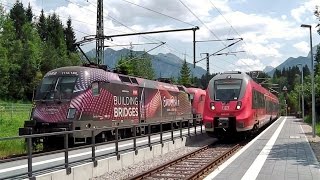 Klais mit ÖBB quotBuilding Bridgesquot Werbelok ÖBB BR 4024 DB ET 442 Stadtbilder [upl. by Jdavie545]