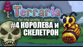 КОРОЛЕВА ПЧЕЛ  СКЕЛЕТРОН  КООП  FOR THE WORTHY  MASTER  TERRARIA [upl. by Remled480]