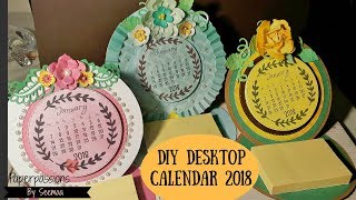 DIY Desktop calendar 2018 [upl. by Jeanie]