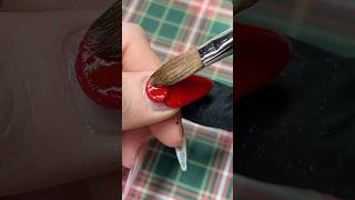 Doing my own Christmas nails christmasnails holidaynails acrylicnails nailtech nailtutorial [upl. by Anotyad983]