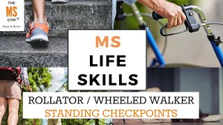 Rollator  Wheeled Walker Tips for Proper Standing Posture [upl. by Hinze]