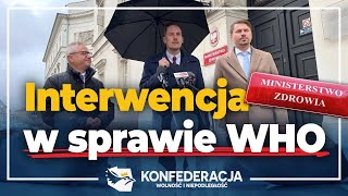 Interwencja Konfederacji ws planowanych zmian w Międzynarodowych Przepisach Zdrowotnych WHO [upl. by Virg]