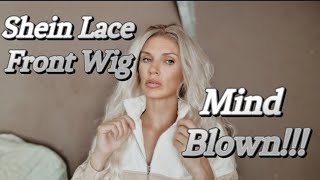 BLONDE SHEIN Lace Front WIG sheinwig wigreview lacefrontwig [upl. by Yelsa]