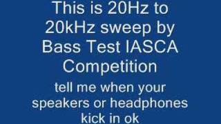 20Hz to 20kHz frequency sweep [upl. by Esille]