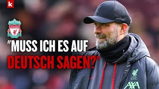 Klopp über seinen Abschied quotMan wird sofort viel schlechterquot [upl. by Stanford]