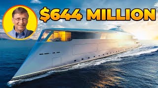 Have a look Inside Bill Gates Private 644 Million Hydrogen Powered Superyacht [upl. by Arabeila]