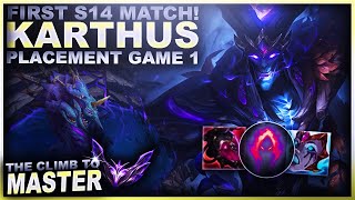 KARTHUS IS NOW MEGA OP MY FIRST GAME OF SEASON 14  League of Legends [upl. by Frayne]