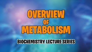 OVERVIEW OF METABOLISM  BIOCHEMISTRY  MEDVIDSMADESIMPLE [upl. by Agathy]