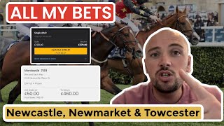 ALL MY BETS 29th June  Newcastle Newmarket and Towcester [upl. by Berrie453]