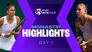 Day 1 at Monastir with Sorribes Tormo Parry amp Burel on court  WTA Match Highlights [upl. by Ilera988]