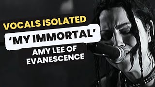 Vocals Isolated  Amy Lee of Evanescence  My Immortal live [upl. by Nylavad]