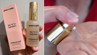 Grace amp Stella Hyaluronic Acid Serum Demo  Review [upl. by Yentrok]