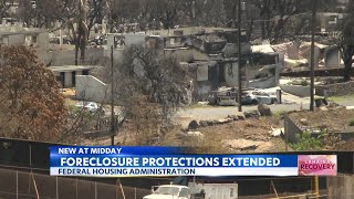 Federal Housing Administration extends moratorium on disasterrelated foreclosures on Maui [upl. by Morgana]