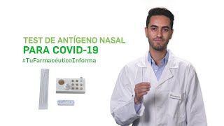 Cómo realizar correctamente un test de antígeno nasal de autodiagnóstico para COVID 19 TFI [upl. by Yerga]