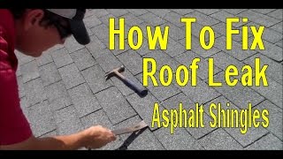 How to Fix Roof Leak in Asphalt Shingles [upl. by Yerahcaz]