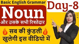 What is a Noun  Types of Noun  Basic English Grammar [upl. by Aliuqehs379]